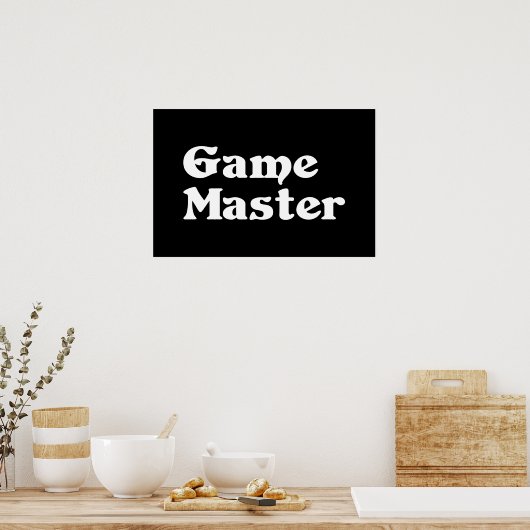 Game Master Poster (Küche)