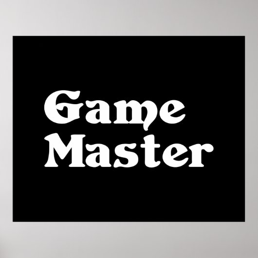 Game Master Poster (Vorne)