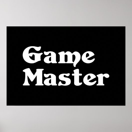 Game Master Poster (Vorne)