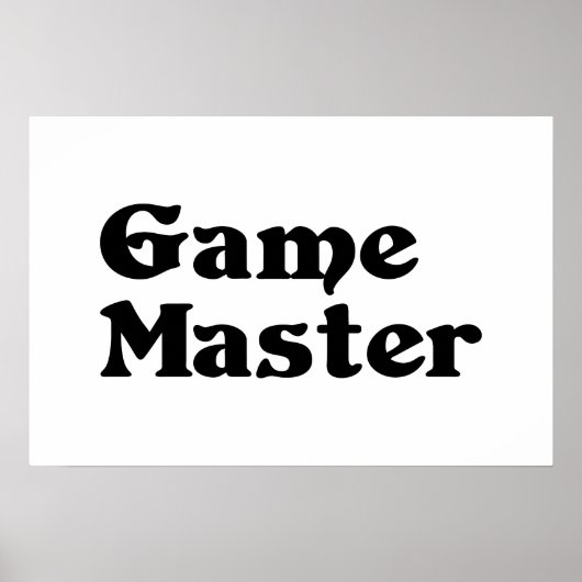 Game Master Poster (Vorne)