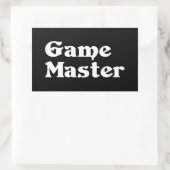Game Master Rechteckiger Aufkleber (Tasche)