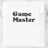 Game Master Rechteckiger Aufkleber (Tasche)