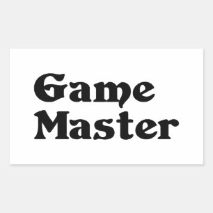 Game Master Rechteckiger Aufkleber