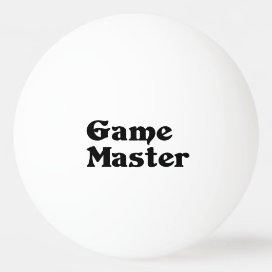 Game Master Tischtennisball (Rückseite)