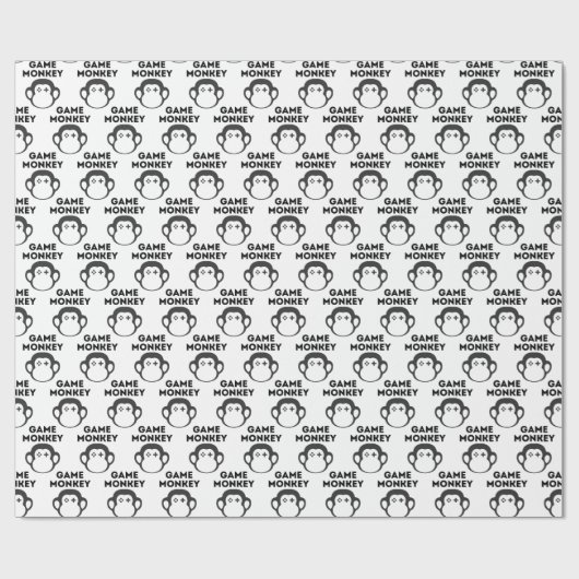 Game Monkey Geschenkpapier (Flach)