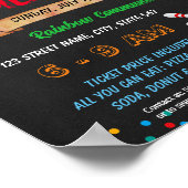 Game-Nacht-Ereignisvorlage Poster (Ecke)