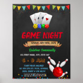 Game-Nacht-Ereignisvorlage Poster (Vorne)
