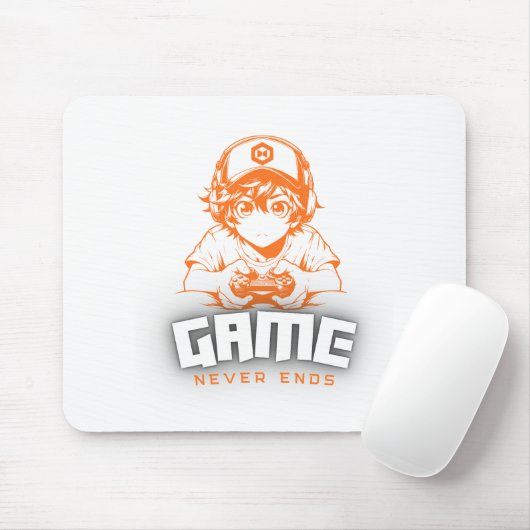 Game Never Ends Mousepad (Mit Mouse)