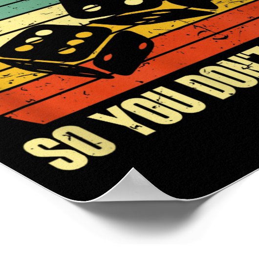 Game Night Adults Funny Board Games I Read The Rul Poster (Ecke)