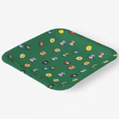 Game Night Billiard Pool Party Pappteller (Gewinkelt)