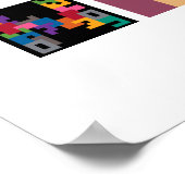 "Game Night" Board Game Alphabet Poster (Ecke)