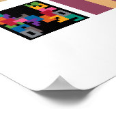 "Game Night" Board Game Alphabet Poster (Ecke)