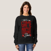 Game Night Board Gamer Tabletop Sweatshirt (Vorne ganz)