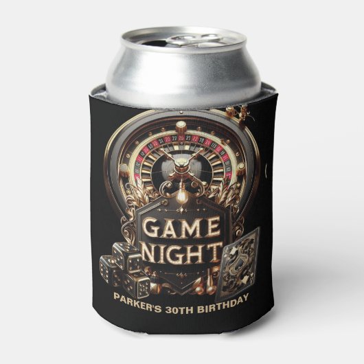 Game Night Casino Geburtstag Custom Dosenkühler (Kanne Vorderseite)