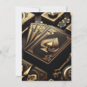 Game Night Party Casino Geburtstag Einladung (Rückseite)