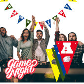 Game Night Party Decoration games Banner