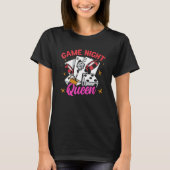 Game Night Queen Adult Board Trivia Game Night H T-Shirt (Vorderseite)