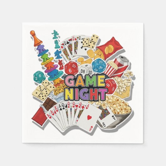 Game Night  Serviette (Vorderseite)