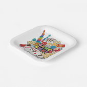 Game Night snack Pappteller (Gewinkelt)