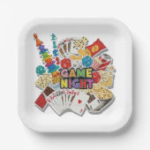 Game Night snack Pappteller (Vorderseite)