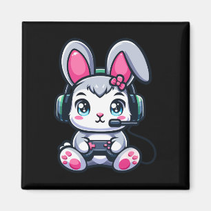 Game Oaster Bunny Niedlich Gamer Girl 1 Magnet