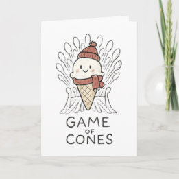 Game of Cones - Funny Christmas Card Feiertagskarte