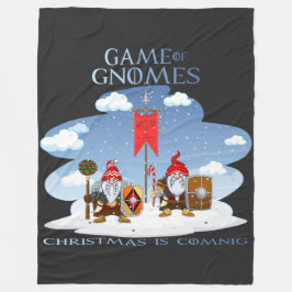 Game of Gnomes Weihnachten kommt Fleecedecke
