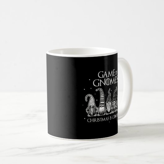 Game of Gnomes Weihnachten kommt lustig drei Gno Kaffeetasse (VorderseiteRechts)