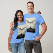 Game of Thrones Drache auf Grau lustig T-Shirt (Unisex)