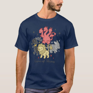 Game Of Thrones Drache Hirsch Löwe Direwolf Haus C T-Shirt