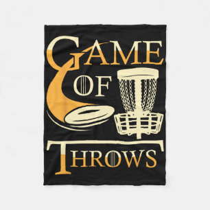 Game Of Throws - Disc Golf Spieler Flying Disc Gol Fleecedecke