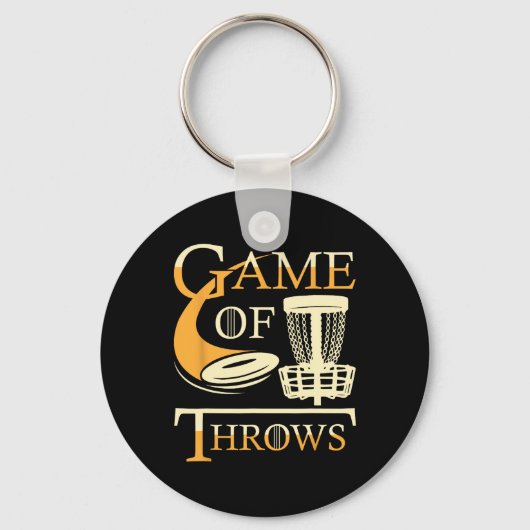 Game Of Throws - Disc Golf Spieler Flying Disc Gol Schlüsselanhänger (Vorderseite)