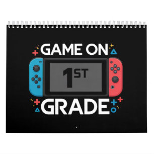 Game On 1. Klasse Zurück zur Schule Lustiger Gamer Kalender