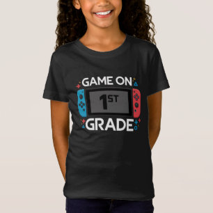 Game On 1. Klasse Zurück zur Schule Lustiger Gamer T-Shirt