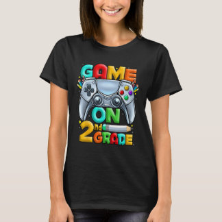 Game On 2. Klasse Byck To School 2. Klasse Ebene U T-Shirt