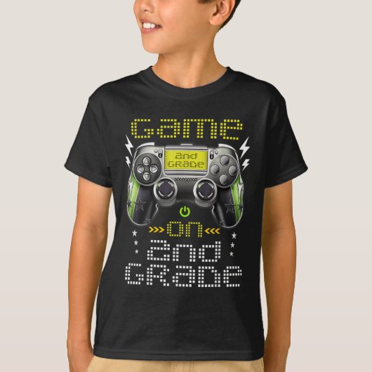 Game On 2nd Grade Back To School For Kids Girls Bo T-Shirt (Vorderseite)