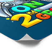 Game On 2nd Level Unlock Video Gamer Zurück Poster (Ecke)