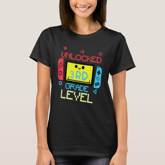 Game On 3rd Grade Back To School Third grade Level T-Shirt (Vorderseite)