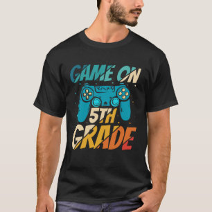 Game On 5th Grade First Day Gamer Zurück zur Schul T-Shirt