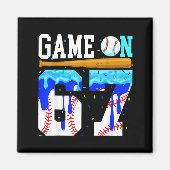 Game On 67 Baseball Drip Six Seven Meme 6 7 Birthd Magnet (Vorne)