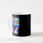 Game On 67 Baseball Drip Six Seven Meme 6 7 Geburt Kaffeetasse (Vorderseite Links)