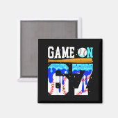 Game On 67 Baseball Drip Six Seven Meme 6 7 Geburt Magnet (Vorderseite/Rückseite)