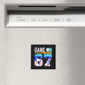 Game On 67 Baseball Drip Six Seven Meme 6 7 Geburt Magnet (In Situ (Geschirrspüler))