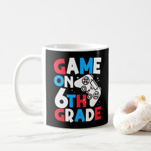 Game On 6th Grade Funny Birthday Boy Gaming Lover Kaffeetasse