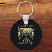 Game On 7th Grade Back To School For Kids Girls Bo Schlüsselanhänger (Vorderseite)