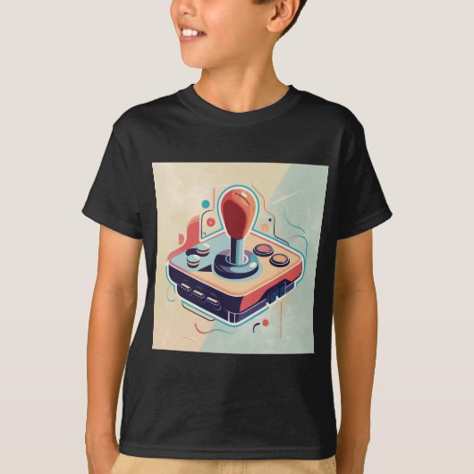 "Game On: Abstrakte Joystick Art T-Shirt Collectio (Vorderseite)