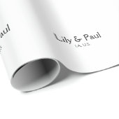 Game on add couple name wedding party place city g geschenkpapier (Rolleneckpunkt)