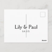 Game on add couple name wedding party place city g postkarte (Rückseite)