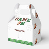 Game On American Football Birthday Geschenkschachtel (Rückseite)