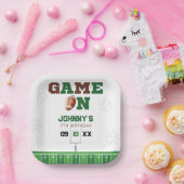 Game On American Football Birthday Pappteller (Party)